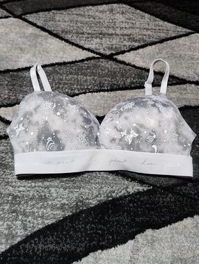 VS PINK 2022 WEAR EVERYWHERE CELESTIAL WIRELESS LIGHTLY LINED PUSH-UP BRA
